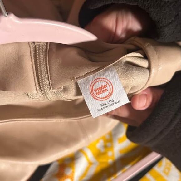 GENTLY USED Wonder Nation Leather Girls Dress XXL - Picture 3 of 3